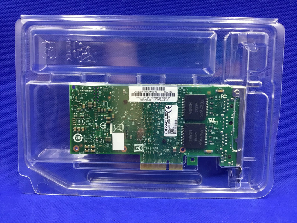SUN Oracle I350-T4 Quad Port Gigabit Ethernet Adapter 7070195 Both brackets