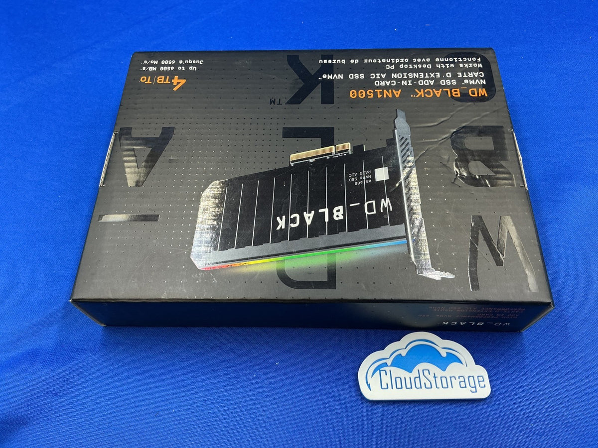 WDS400T1X0L WD BLACK AN1500 NVMe AIC 4TB PCI-Express 3.0 x8 Internal SSD