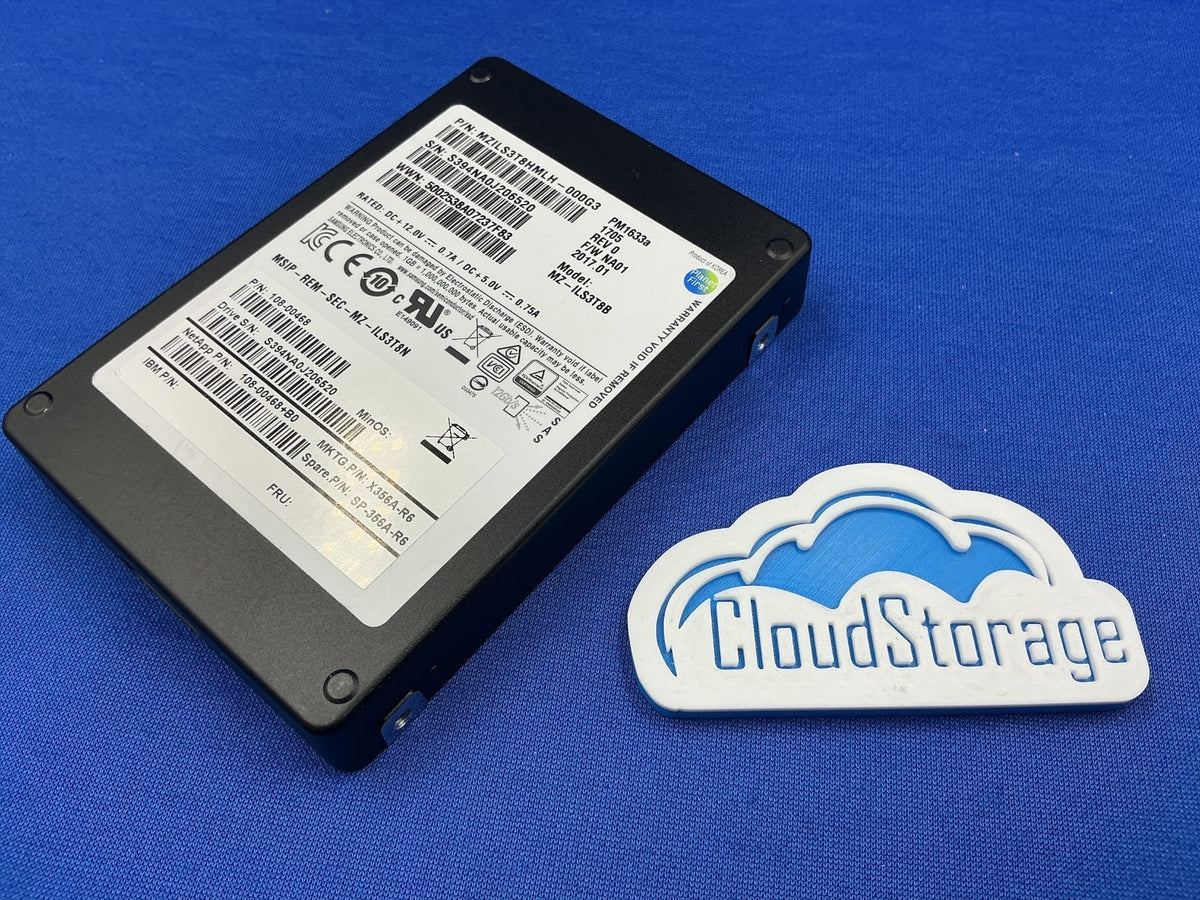 X356A-R6 NetApp PM1633 3.84TB SAS 12Gbps 2.5in Enterprise SSD MZ-ILS3T8B