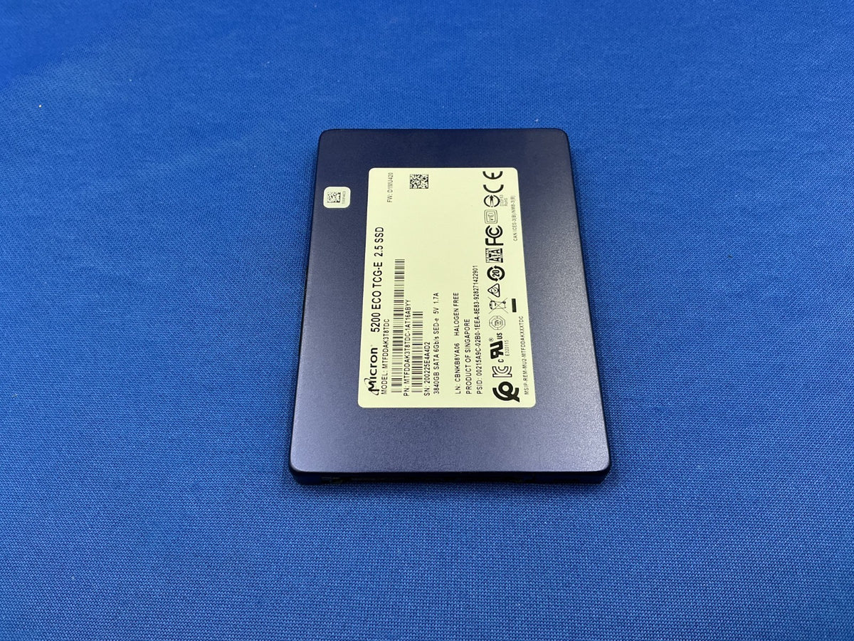 MTFDDAK3T8TDC MICRON 5200 ECO 2.5 3.84TB SATA 6Gb/s 3D  MTFDDAK3T8TDC-1AT1ZABCA