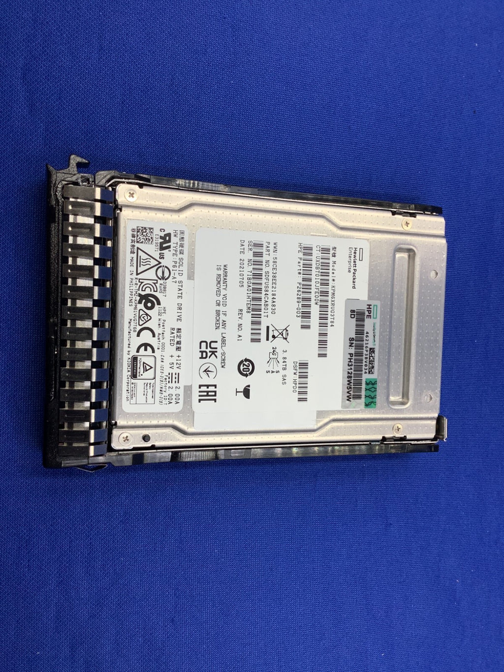 P26306-B21 HPE 3.84TB SAS 12G RI SFF SC PM6 SSD P26289-003 P37168-001