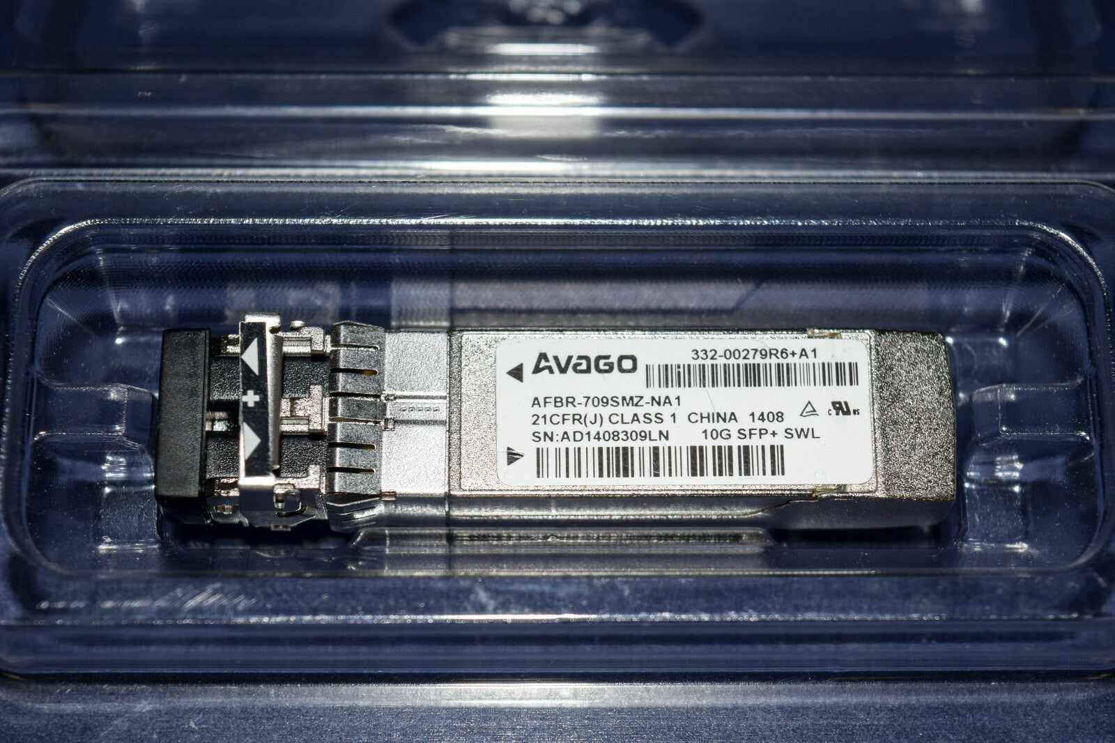 AFBR-709SMZ-NA1 AVAGO 850nm 10GB SFP Optic Module.