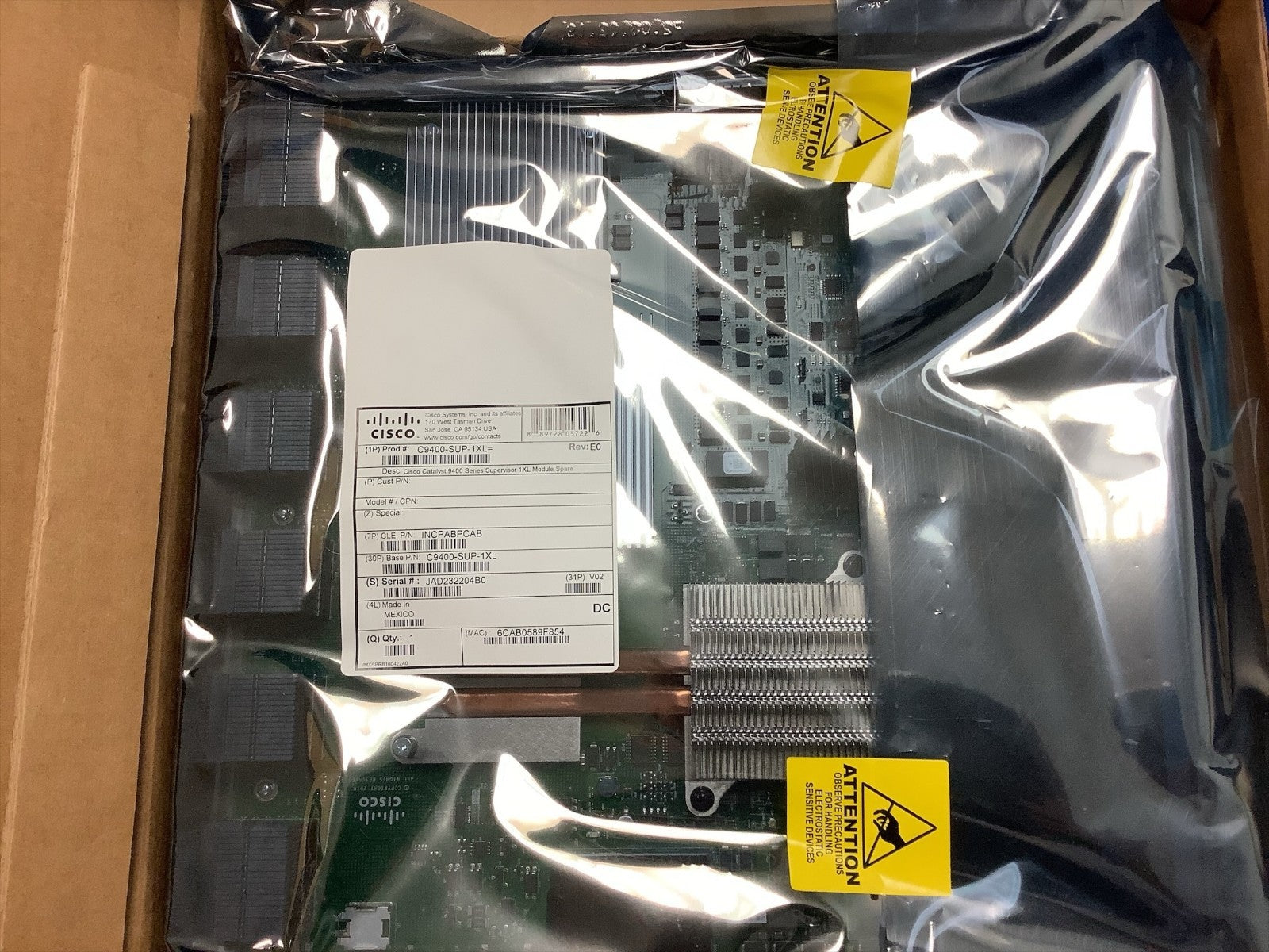 C9400-SUP-1XL-Y  Cisco Catalyst 9400 Series  Supervisor 1XL Module