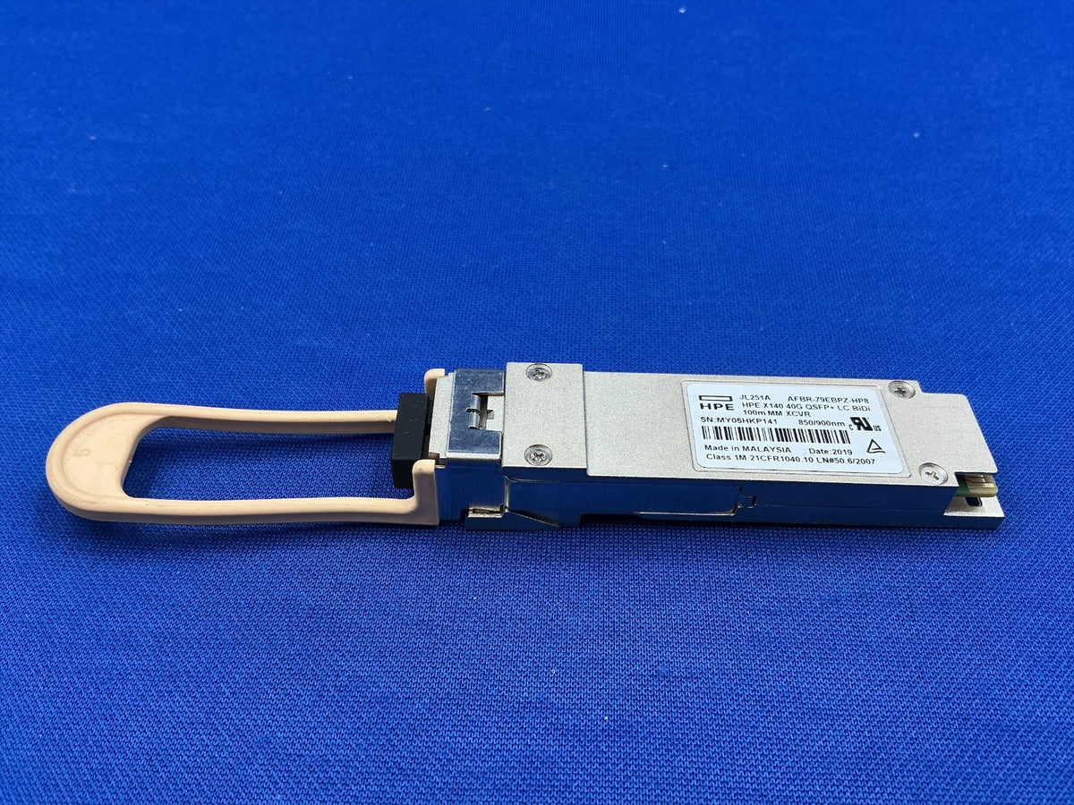 JL251A HPE X140 40G QSFP+ LC BiDi 100m MM XCVR