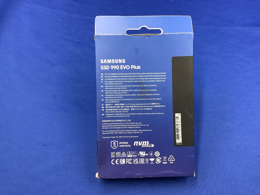 MZ-V9S2T0B/AM  Samsung 990 EVO PLUS 2TB M.2 NVME PCIE 4.0 V-HAND Internal SSD