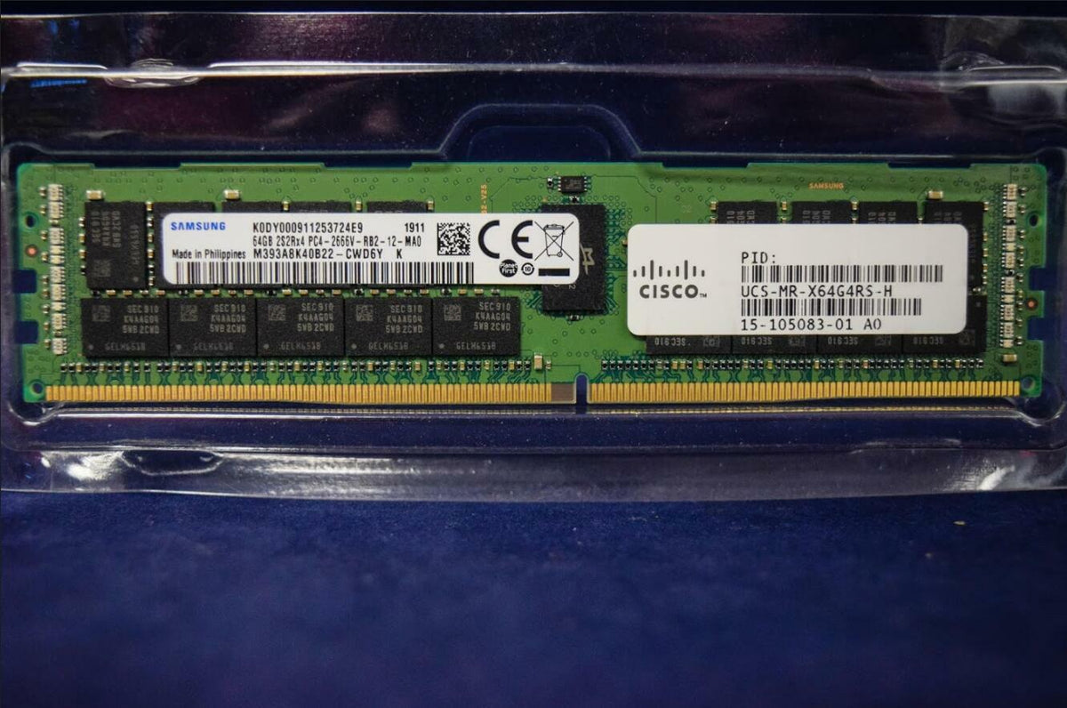 UCS-MR-X64G4RS-H CISCO 64GB 2S2RX4 PC4-2666V MEMORY