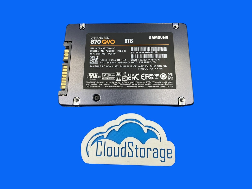 Samsung 870 QVO MZ-77Q8T0 8TB SATA III 6Gb/s 2.5" QLC V-NAND SSD MZ7M38T0HALC