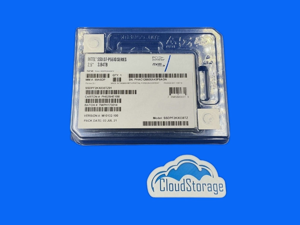 NEW SSDPF2KX038TZ Intel D7-P5510 Series 3.84TB PCIe 4.0x4 NVME U.2 2.5 SSD