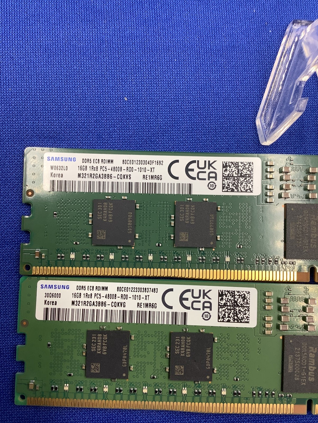 M321R2GA3BB6-CQK Samsung 16GB 1Rx8 DDR5-4800B PC5-38400 ECC Reg MEMORY