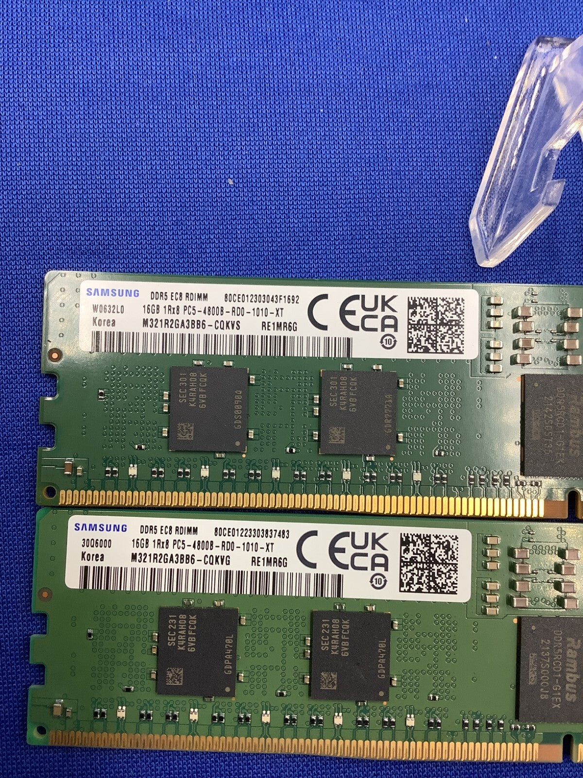 M321R2GA3BB6-CQK Samsung 16GB 1Rx8 DDR5-4800B PC5-38400 ECC Reg MEMORY