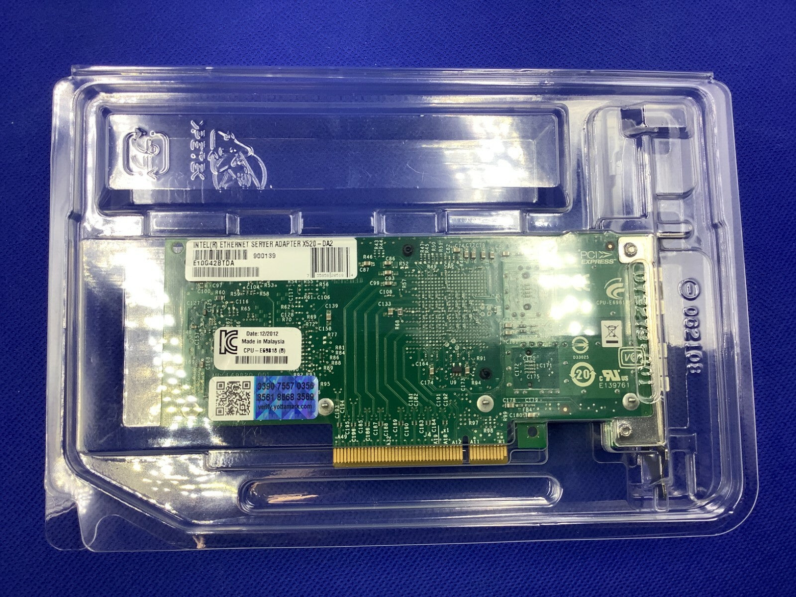 MFG year ‚â• 2017  Intel X520-DA2 10Gb Dual Port Ethernet Server Adapter