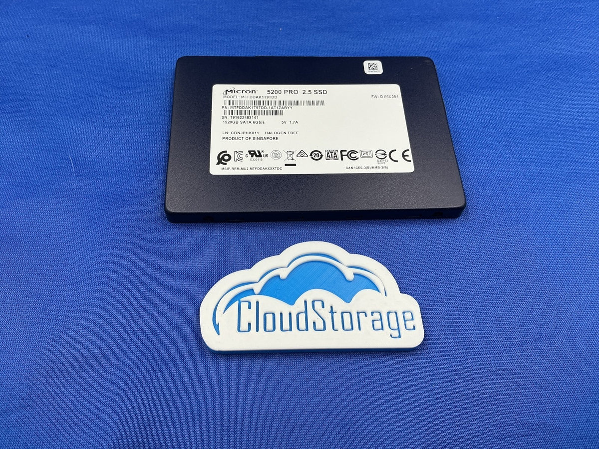 MTFDDAK1T9TDD Micron 5200 PRO 1.92TB SATA 6Gb/s 2.5" Internal SSD