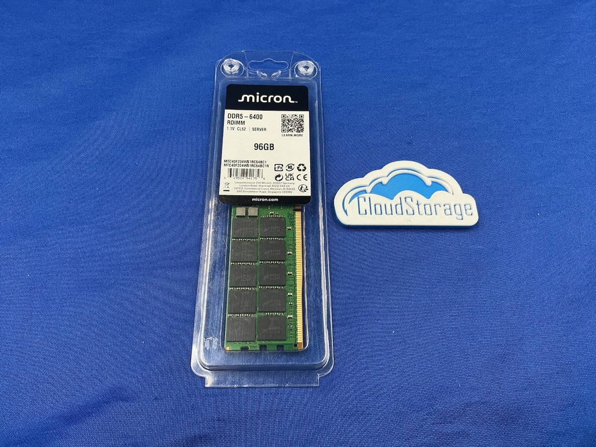 MTC40F204WS1RC64BC1 MICRON 96G (1X96GB) 2RX4 PC5-6400B RDIMM MEMORY