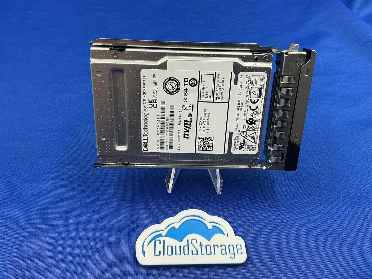 XHYGF 0XHYGF Dell CM7-R 3.84TB PCIe Gen4 NVMe RI 2.5" SSD KCM7XRUG3T84