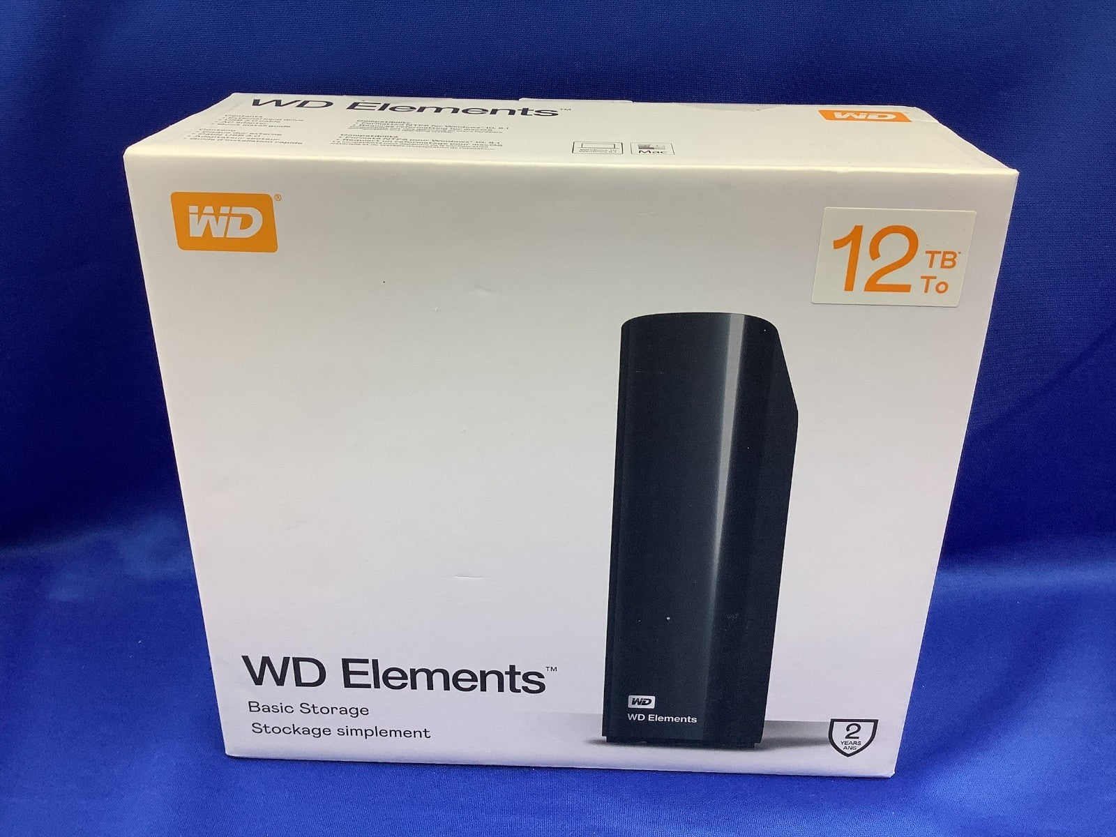 WDBWLG0120HBK-NESN WD 12TB Elements Desktop External Hard Drive WDBWLG0120HBK-XB
