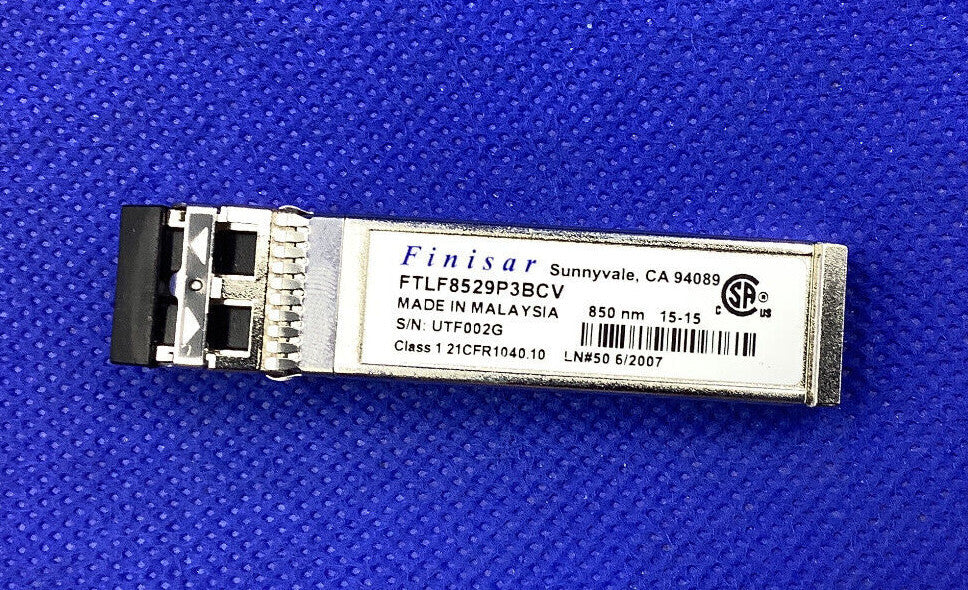 FTLF8529P3BCV Finisar 16GB SW SFP+ 850nm Fibre Channel Transceiver