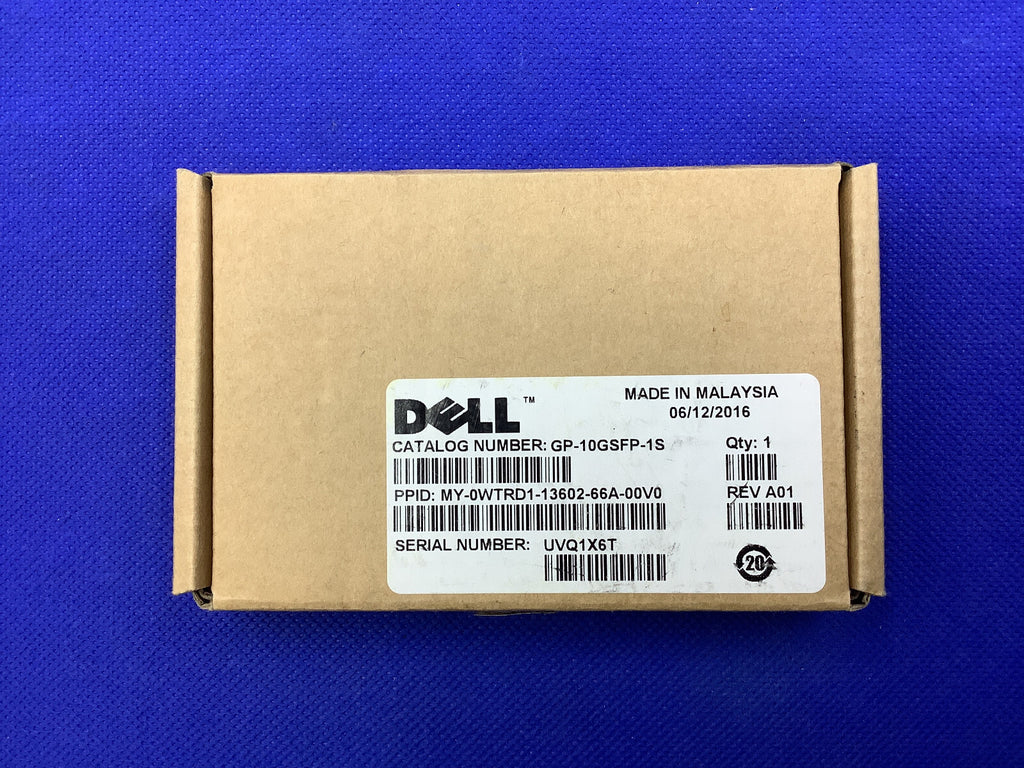 0WTRD1  Dell 10GbE SR 850nm SW 300m Reach SFP+ Transceiver  WTRD1