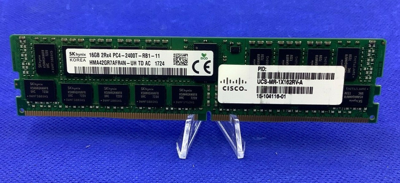Cisco UCS-MR-1X162RV-A  16GB (1X16GB) 2RX4 PC4-2400T  Server Memory