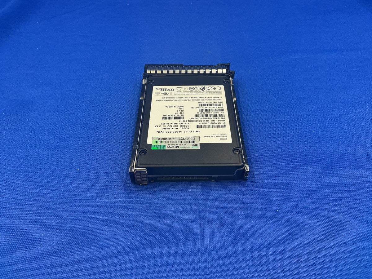 P26538-B21 HPE 960GB NVME GEN4 HIGH PERFORMANCE READ INTENSIVE SFF SC U.3 SSD