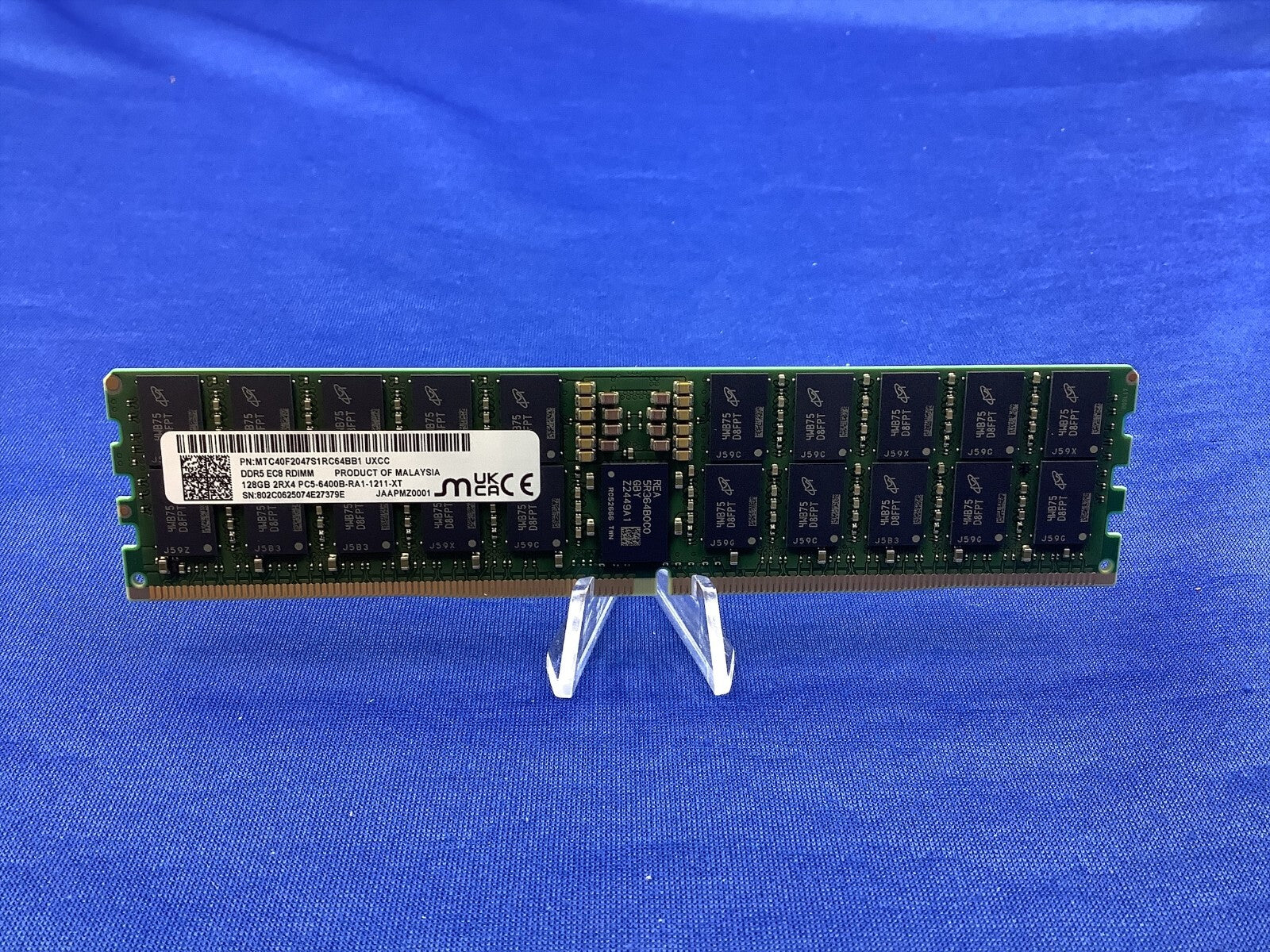 NEW MTC40F2047S1RC64BB1 MICRON 128GB (1X128GB) 2RX4 PC5-6400B RDIMM MEMORY