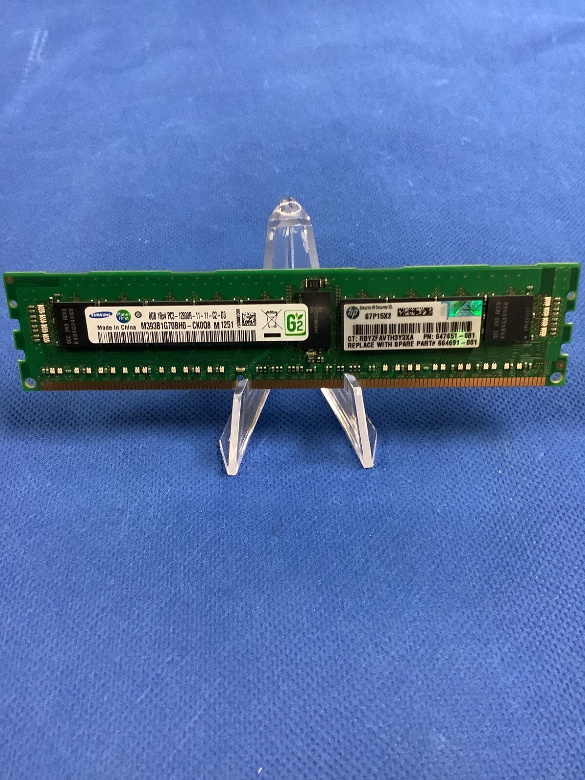 647651-081 Genuine HP 8GB 1RX4 PC3-12800R MEMORY 664691-001 647899-B21