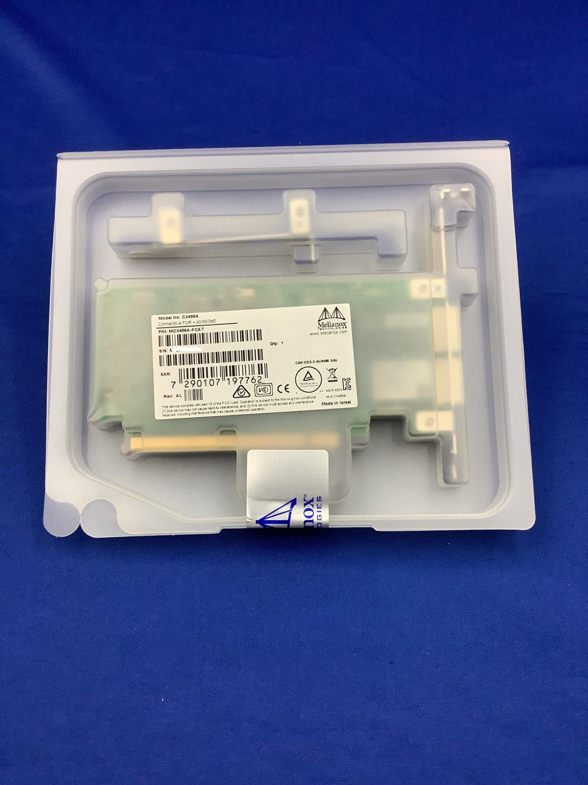 MCX456A-FCAT NVIDIA CONNECTX-4 2P FDR 40/56GbE IB QSFP28 PCIe3x16 VPI Card