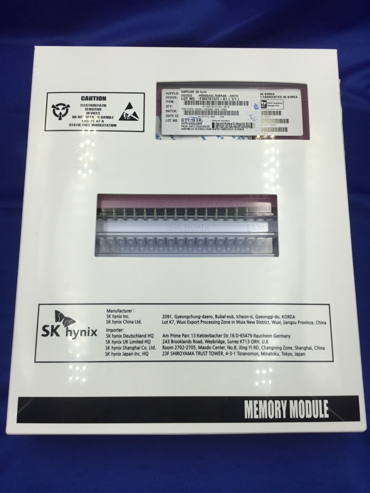 HMABAGL7ABR4N-XN HYNIX 128G (1X128GB) 4DRX4 PC4-3200AA MEMORY