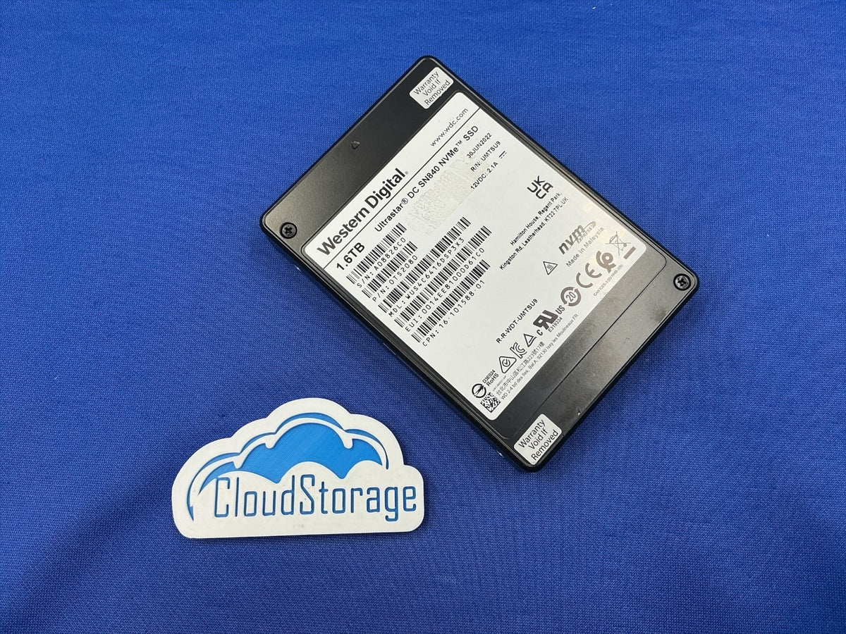 WUS4C6416DSP3X3 Cisco WD Ultrastar DC SN840 1.6TB PCIe NVMe 2.5in SSD