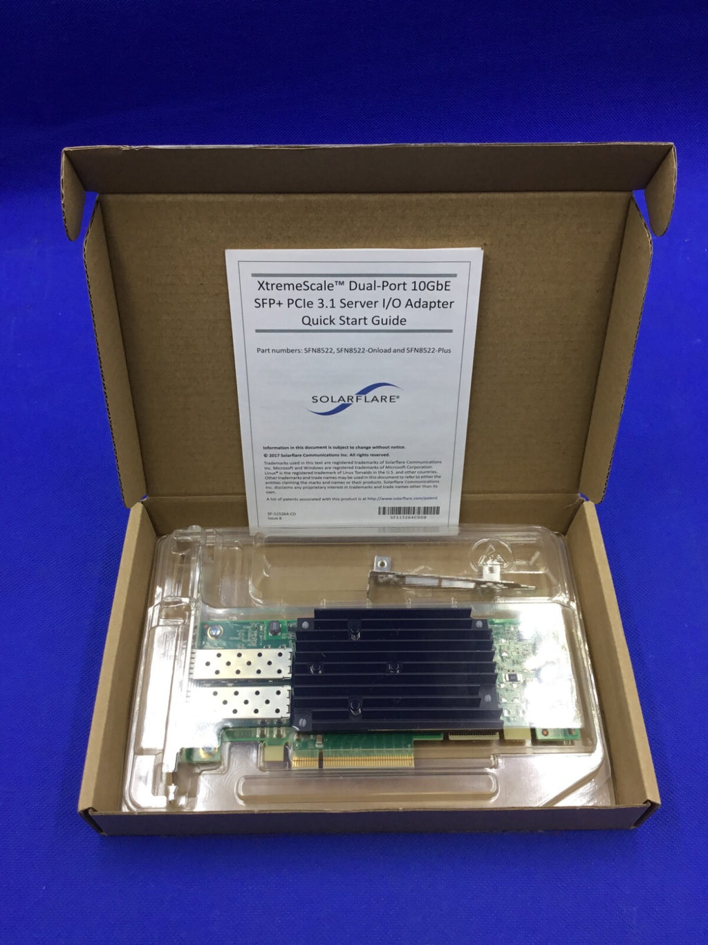 Solarflare Flareon Ultra SFN8522 Dual Port 10GbE Server Adapter