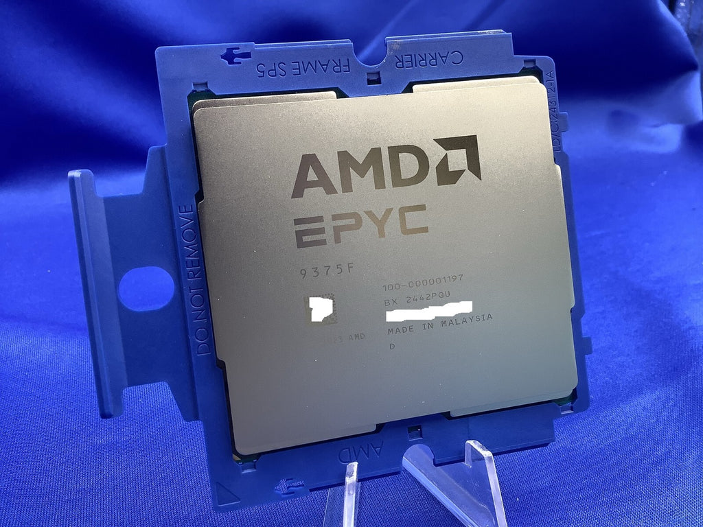 AMD EPYC 9375F 32-Cores 3.8 GHz Up to 4.8 GHz SP5 256MB 320W CPU 100-000001197