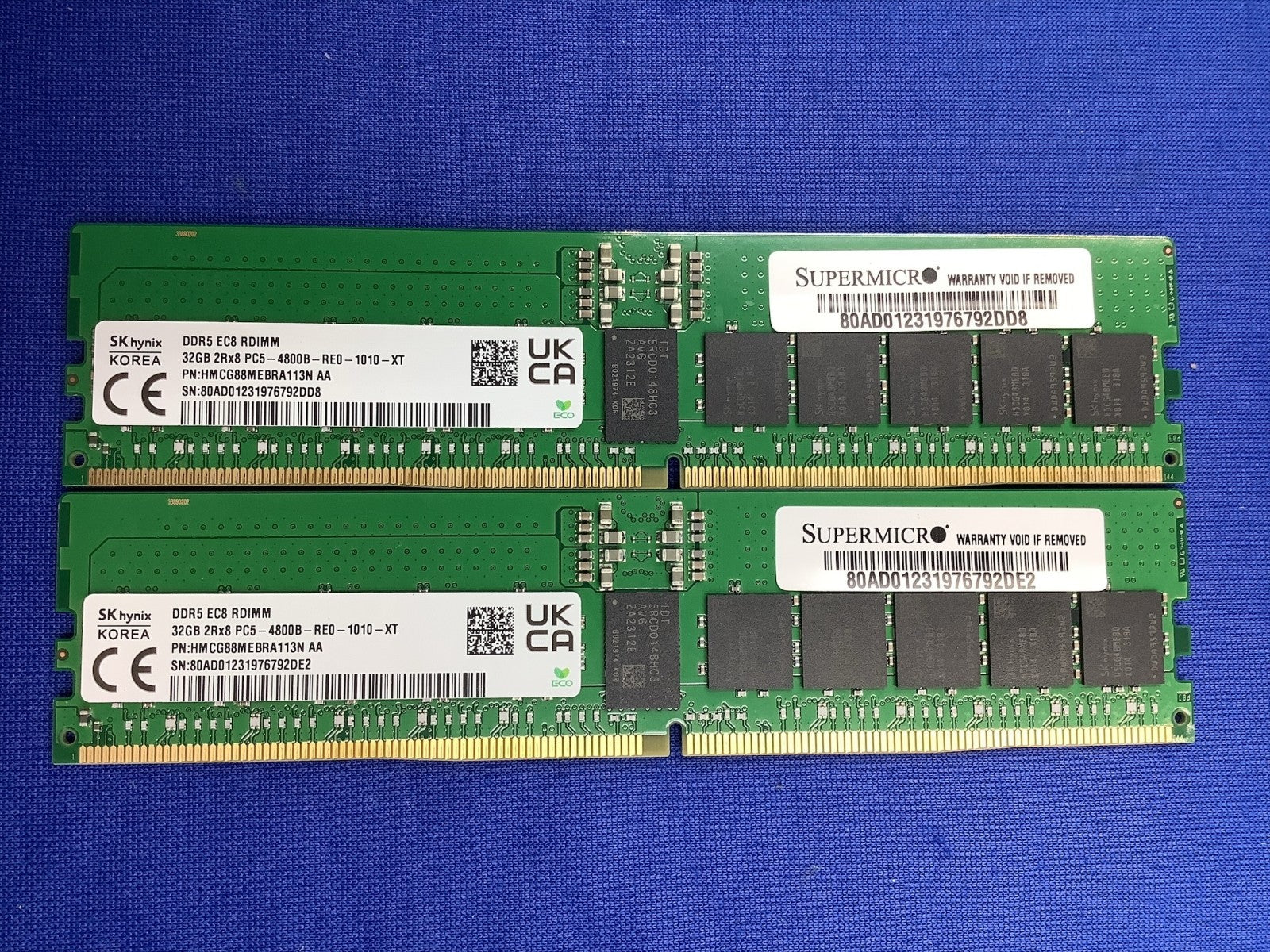 HMCG88MEBRA113N HYNIX 32GB (1X32GB) 2RX8 PC5-4800B RDIMM MEMORY