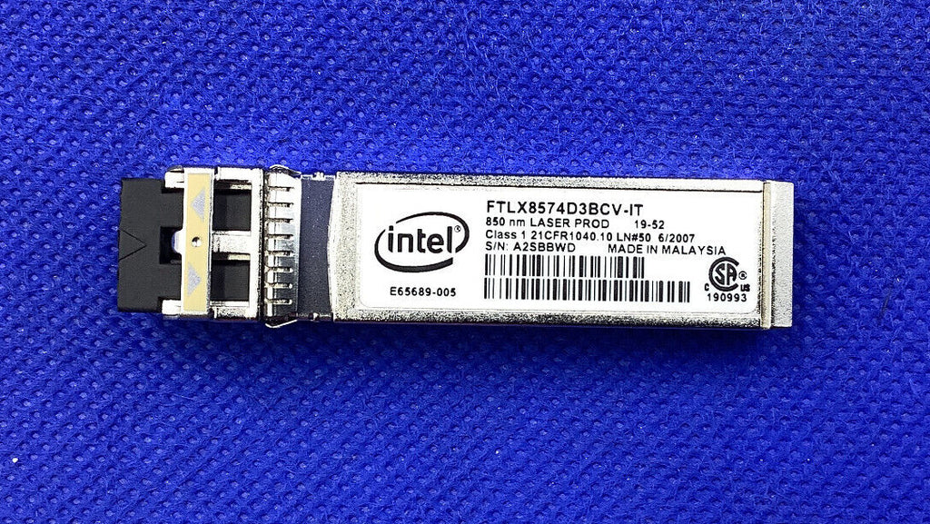 NEW XYD50 DELL Intel E10GSFPSR 10GB SR FC SFP+ 850nm FTLX8574D3BCV-IT