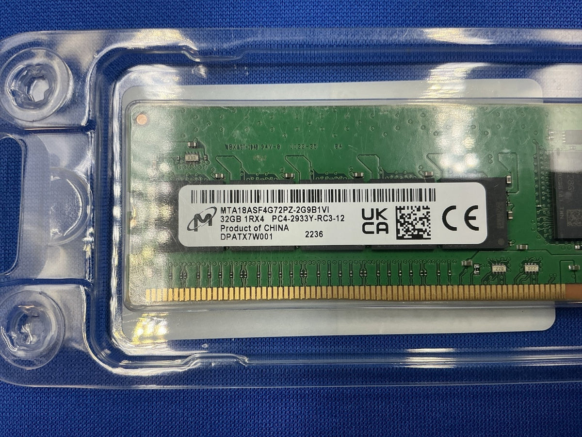 MTA18ASF4G72PZ-2G9B1 MICRON 32GB (1X32GB) 1RX4 PC4-2933Y MEMORY