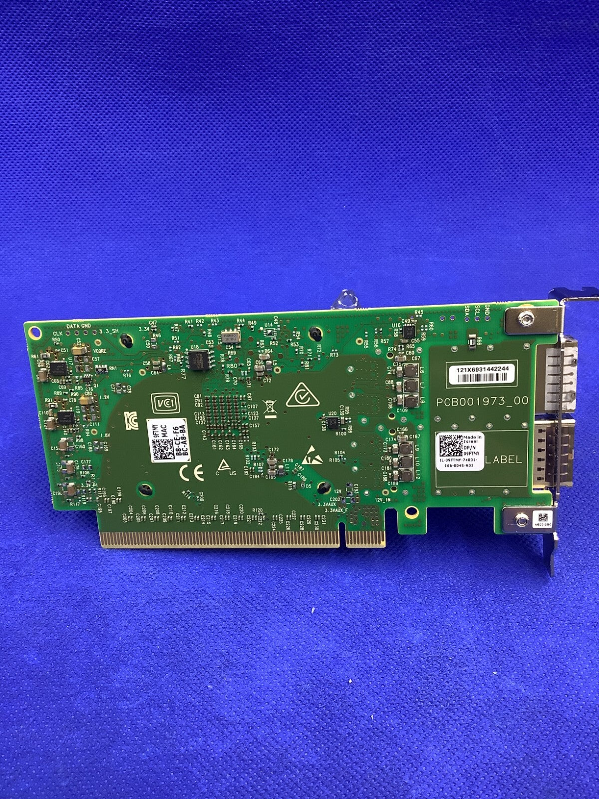 DELL 9FTMY Mellanox ConnectX-5 100GbE CX516A Dual Port Network Adapter 09FTMY
