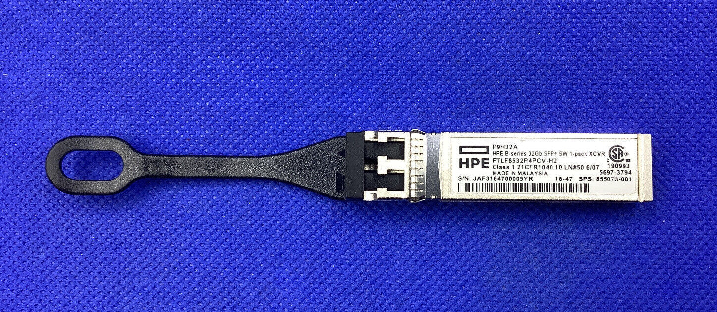 P9H32A HPE 32Gb FC SW SFP+ 850nm 150m LC MM Transceiver 855073-001