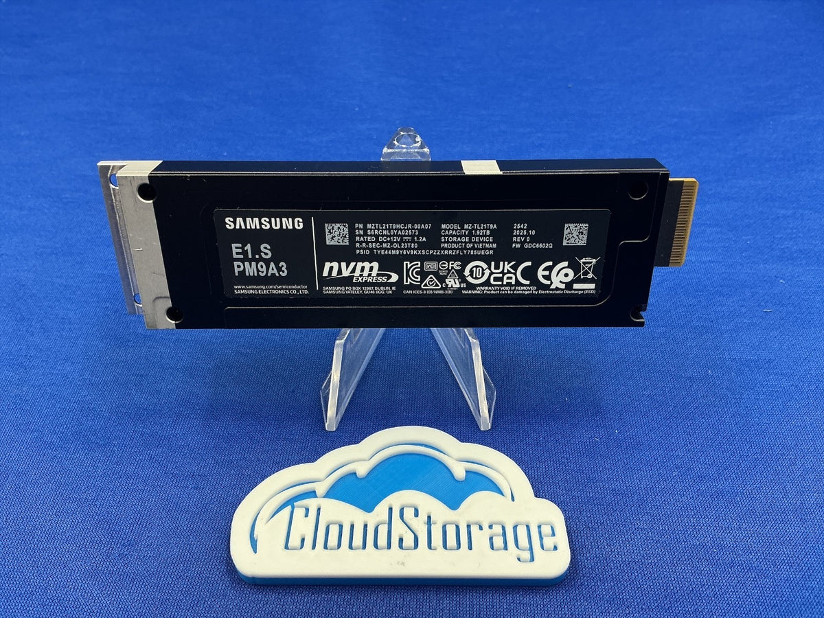 Samsung PM9A3 1.92TB E1.S PCIe Gen4 NVMe Enterprise SSD MZ-TL21T9A