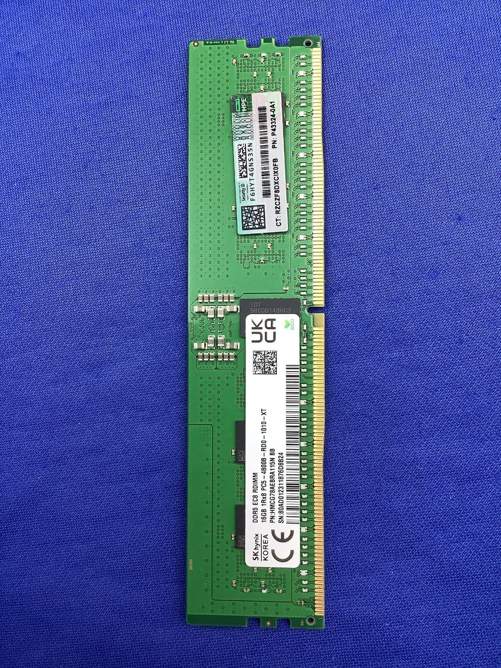 P43324-0A1 HPE 16GB (1X16GB) 1RX8 PC5-4800B RDIMM SMART MEMORY