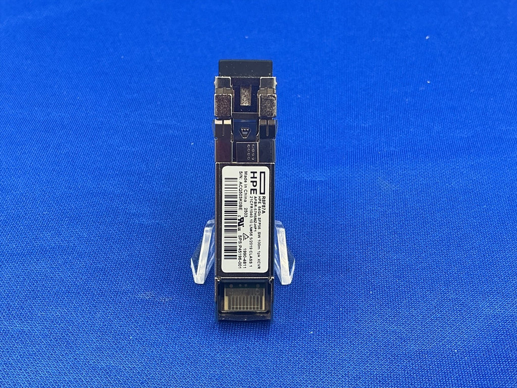 R8F87A HPE 64GB SFP56 SHORT WAVE 100M 1-PACK TRANSCEIVER P45196-001