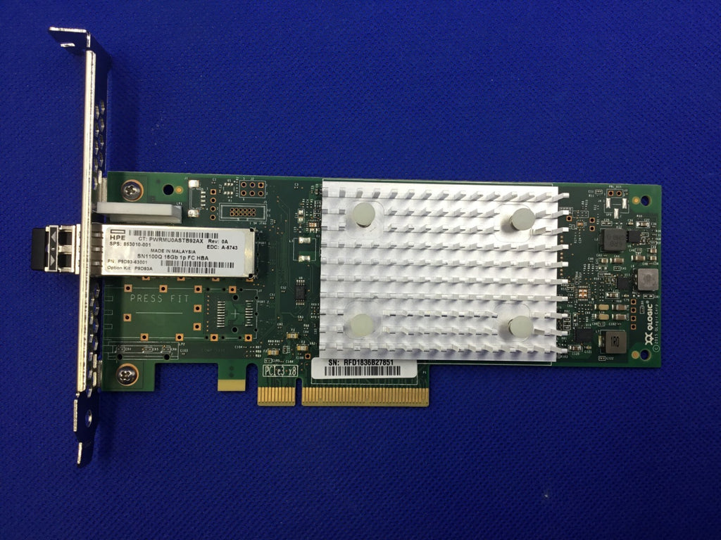 P9D93A HPE StoreFabric SN1100Q 16Gb Single Port Fibre Channel HBA QLE2690-HP