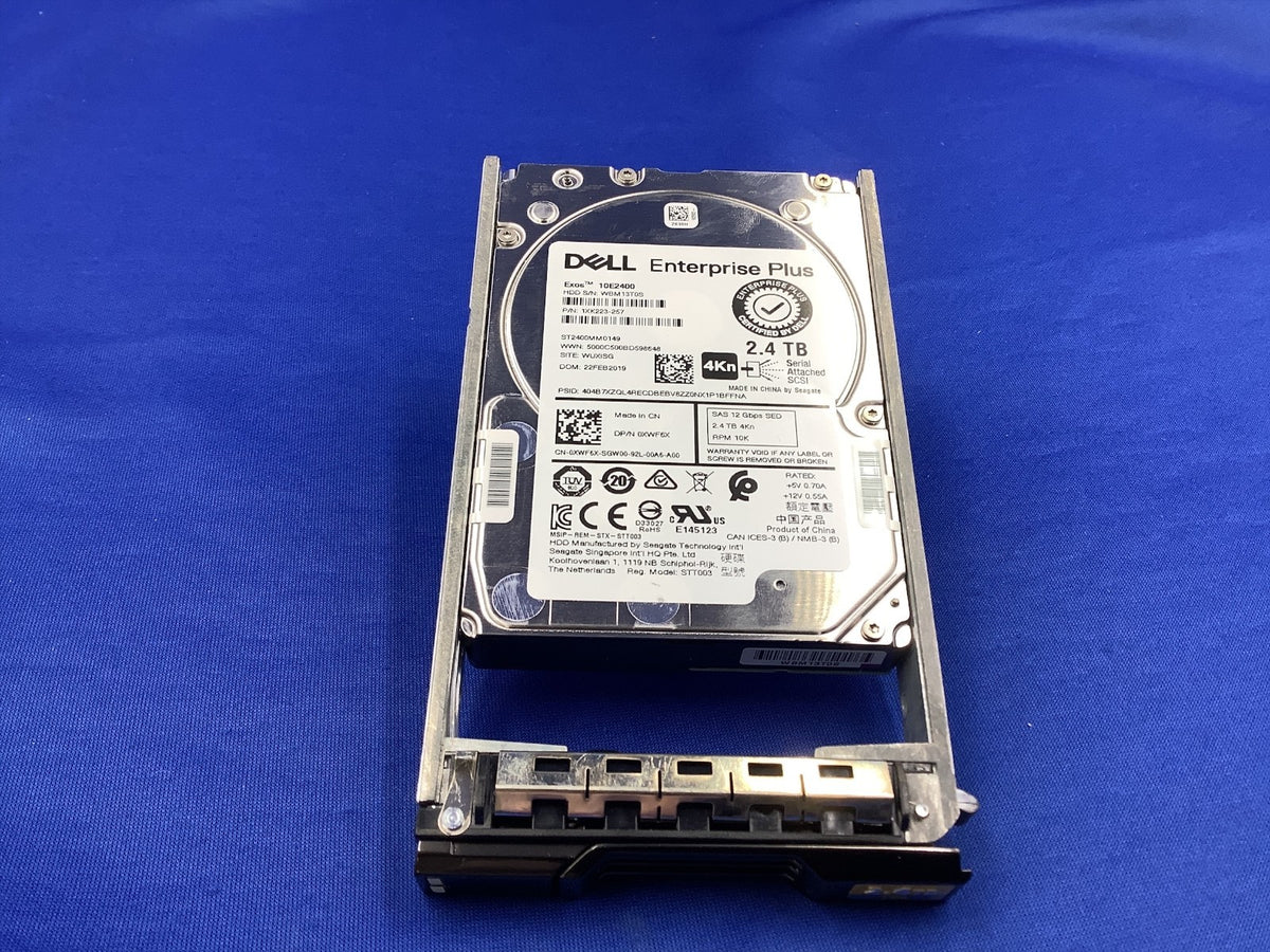 XWF6X Dell Compellent Enterprise Plus 2.4TB 10K SAS 12G 4Kn SED  ST2400MM0149