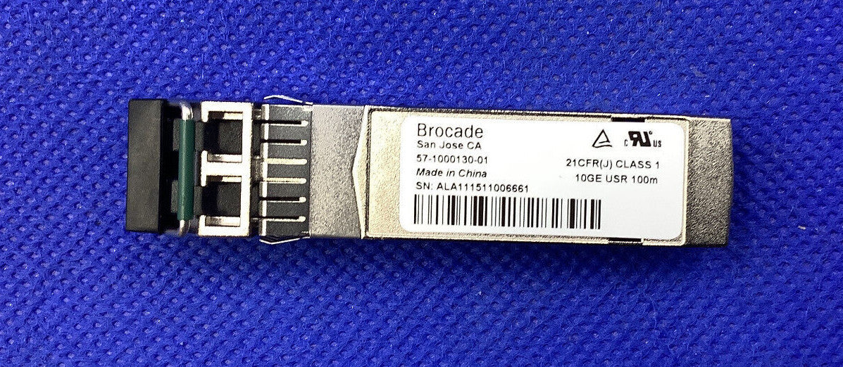 Brocade 57-1000130-01 10G USR 100m MM Fiber Optic LC SFP+ Transceiver
