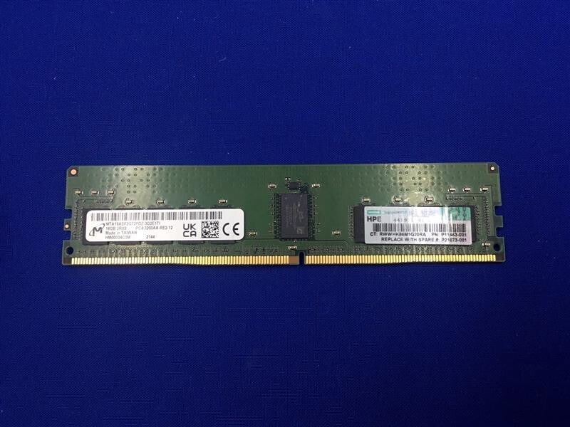 P11443-091 HPE 16GB 2Rx8 DDR4 PC4-3200AA ECC Server Memory P06031-B21 P21673-001