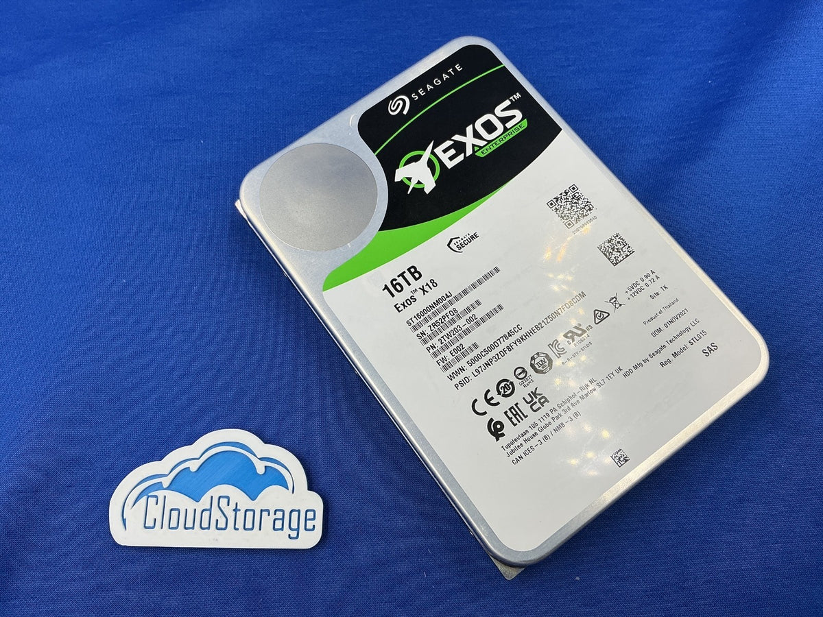 Seagate Exos X18 ST16000NM004J 16TB 12Gb/s SAS 7.2K 256MB 3.5" HDD