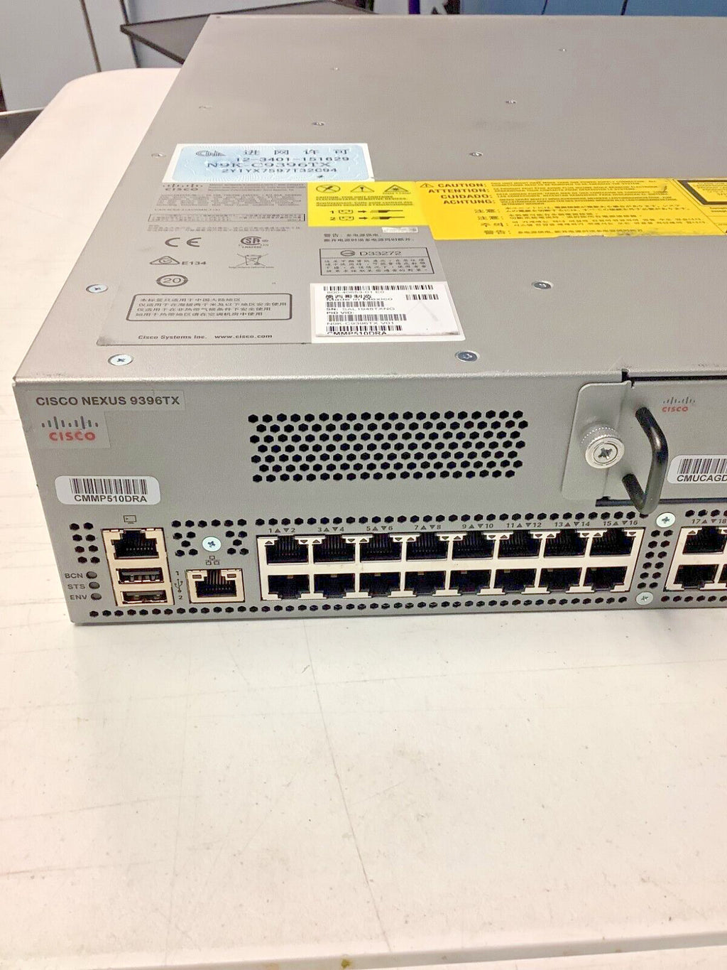 N9K-C9396TX CISCO NEXUS 9396TX 48P 1/10G SFP+ 12P 40G QSFP SWITCH V01
