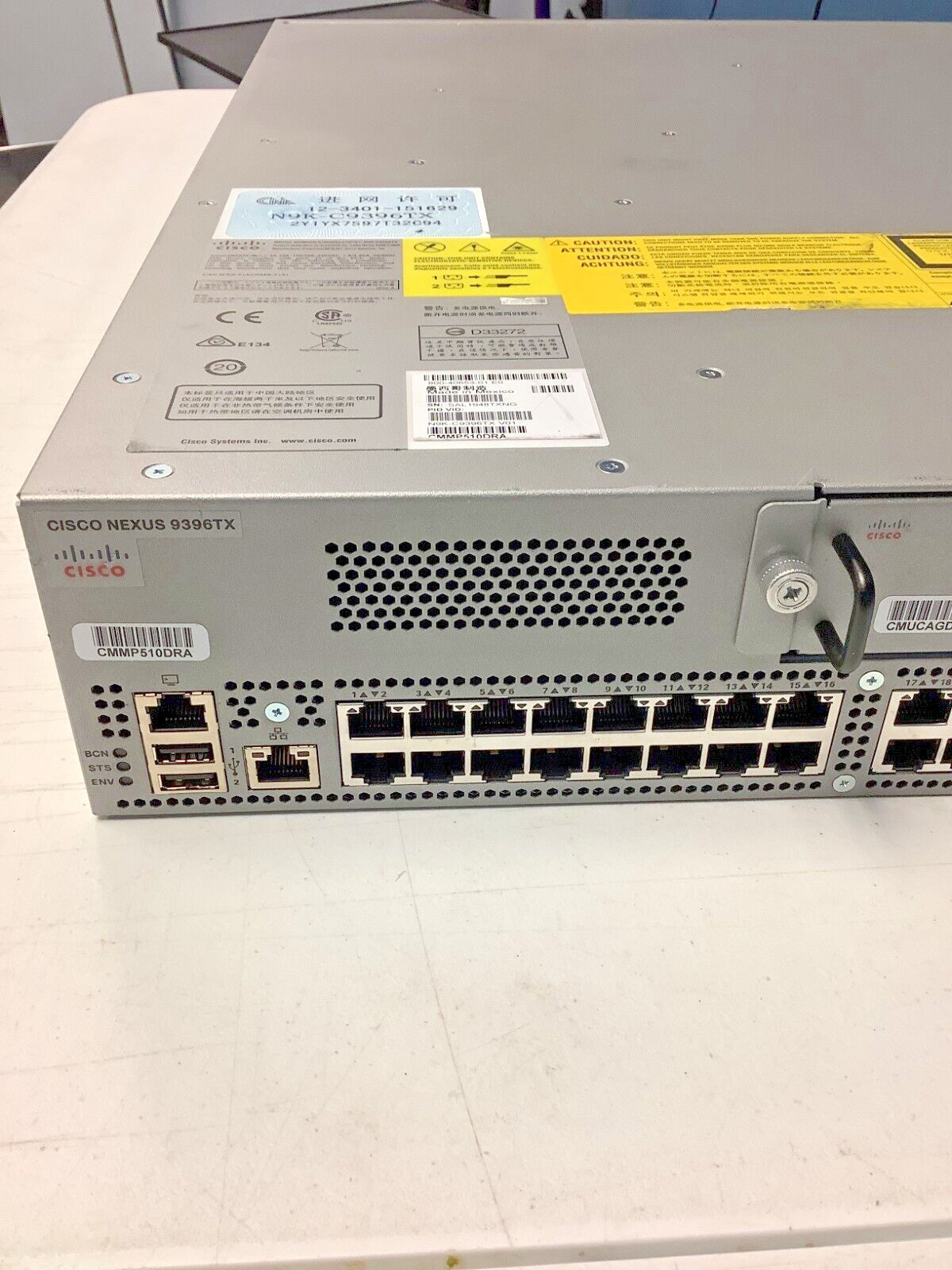 N9K-C9396TX CISCO NEXUS 9396TX 48P 1/10G SFP+ 12P 40G QSFP SWITCH V01