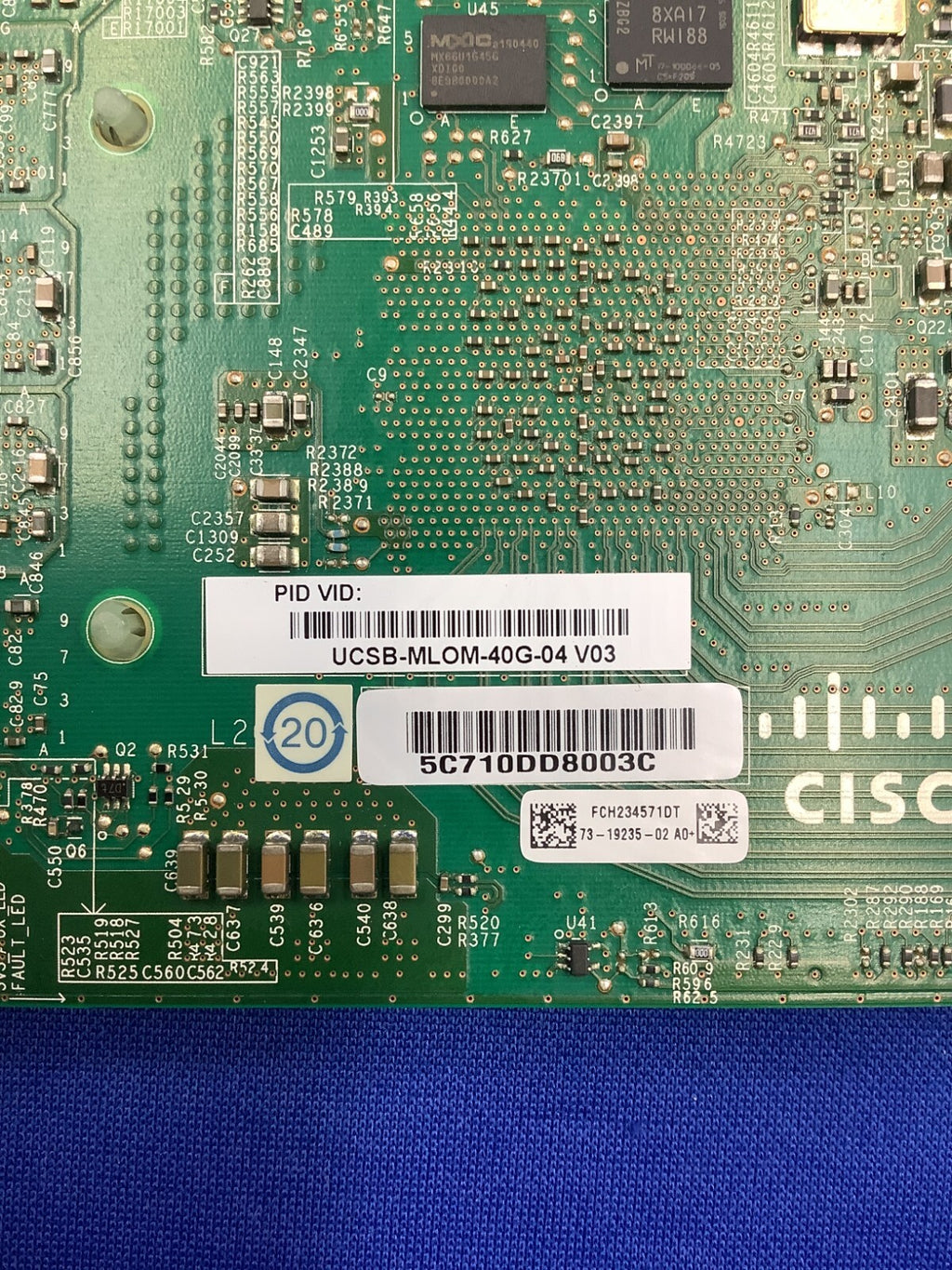 UCSB-MLOM-40G-04 Cisco UCS VIC 1440 2-Port 40Gb Modular LOM Interface Card