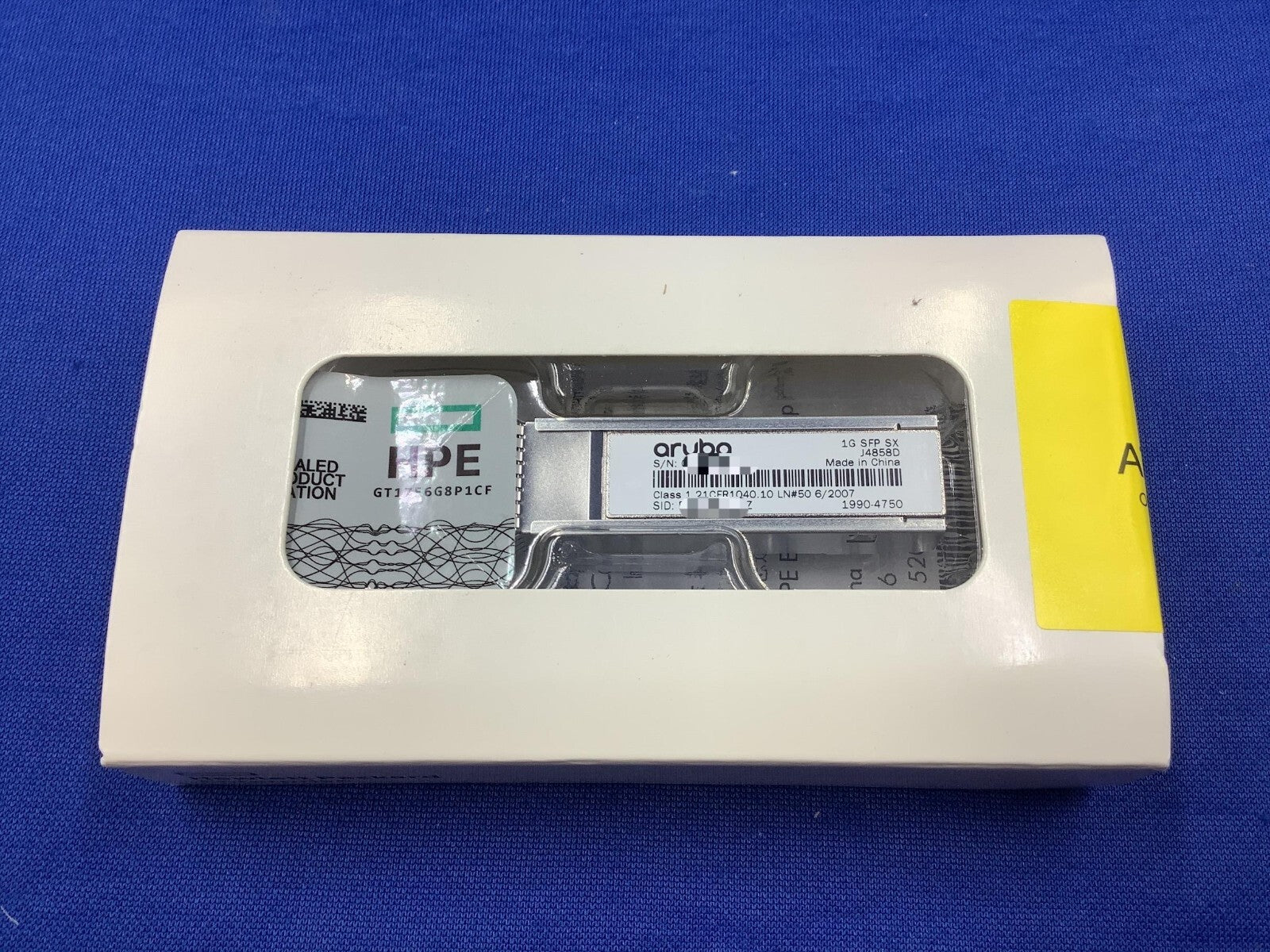 J4858D HPE Aruba 1G SFP LC SX 500m OM2 MMF Transceiver