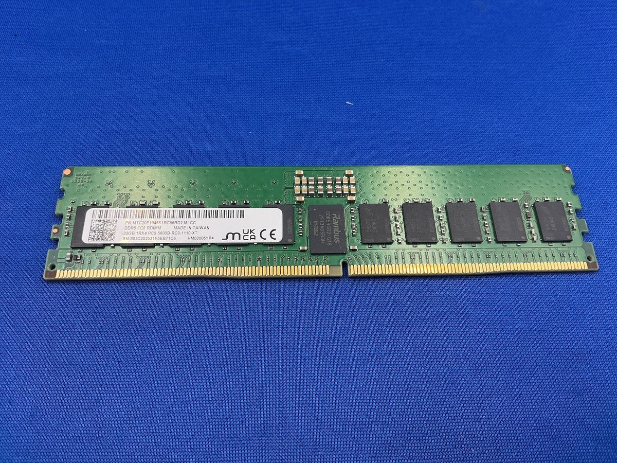 MTC20F1045S1RC56BD2  MICRON 32GB (1x32GB) 1Rx4 PC5-5600B MEMORY