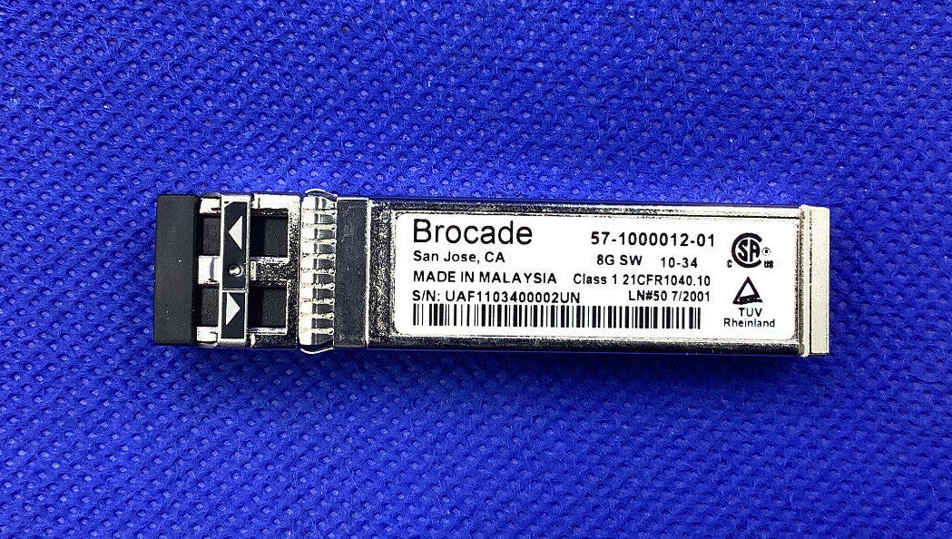 57-1000012-01 Brocade 8GBASE-SR FC SWL 850nm SFP+ Transceiver Module