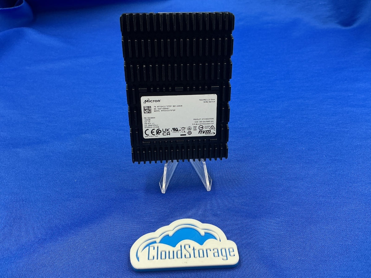 Micron MTFDKCC1T9TGP 7500 PRO 1.92TB U.3 PCIe Gen4 NVMe 2.5" Enterprise SSD